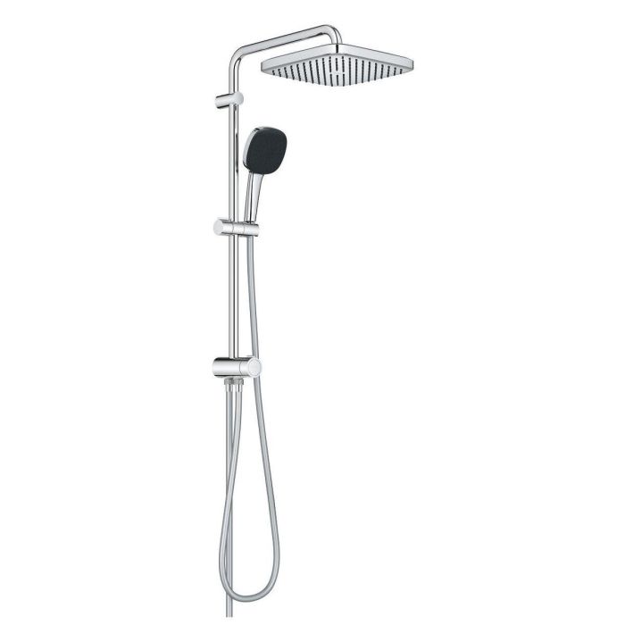 Grohe 26698001 Columna de Ducha Vitalio Comfort 250 con Desviador Manual, Ahorro de Agua, Cromo 18