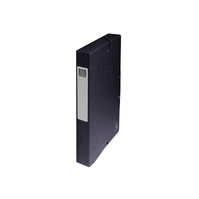 Carpeta De Proyectos Exacompta Exabox Cartulina Lustrada Nature Future A4+ Gomas 4 Cm Negro