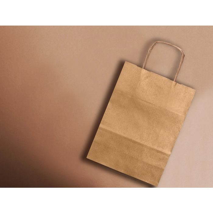 Q-connect Bolsa Kraft Natural Asa Retorcida 240x100x310 mm 8