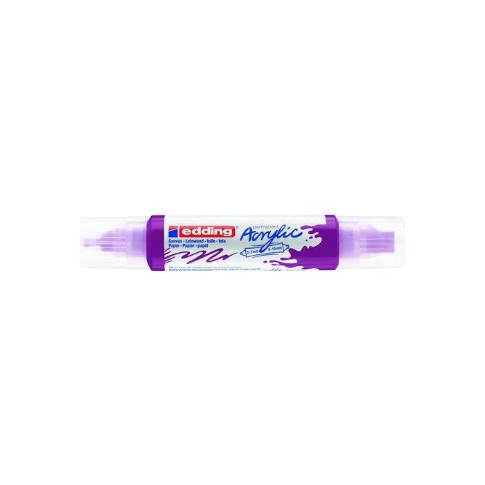 Marcador Acrylic Edding 5400 3D Doble Punta (2-3/5-10 Mm) Arandano 5 unidades