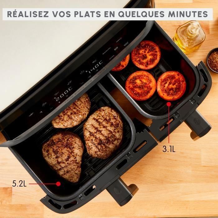 MOULINEX Freidora sin Aceite + Grill 8,3L, 2 cajones, 8 programas, Ahorro energético, Air Fryer, Dual Easy Fry&Grill EZ905B20 4 MOULINEX Freidora sin Aceite + Grill 8,3L, 2 cajones, 8 programas, Ahorro energético, Air Fryer, Dual Easy Fry&Grill EZ905B20 4