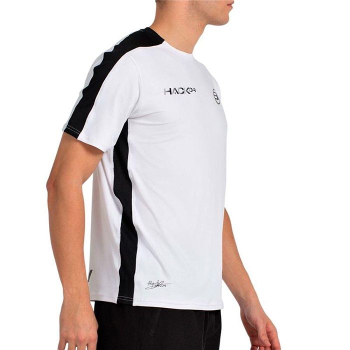 Camiseta de Manga Corta Hombre Bullpadel Paquito 25I 012 Blanco Pádel 44 2/3 2