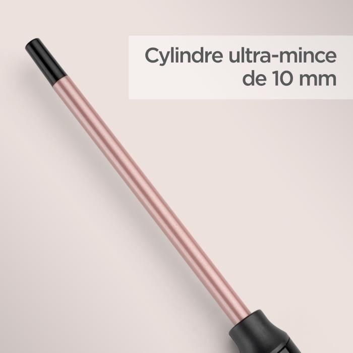 Babyliss C449E Tenacilla Rizadora Ultrafina 10mm Cerámica Nanocuarzo Cuarzo Rosa con Advanced Ceramics y 6 Temperaturas 1 Babyliss C449E Tenacilla Rizadora Ultrafina 10mm Cerámica Nanocuarzo Cuarzo Rosa con Advanced Ceramics y 6 Temperaturas 1