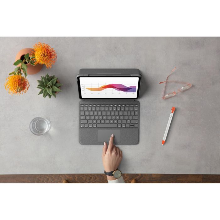 Logitech Folio Touch Teclado con Trackpad para iPad Air 4th Gen 4 Logitech Folio Touch Teclado con Trackpad para iPad Air 4th Gen 4