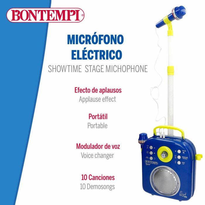 Altavoz con Micrófono Karaoke Bontempi 2 Unidades 5 Altavoz con Micrófono Karaoke Bontempi 2 Unidades 5