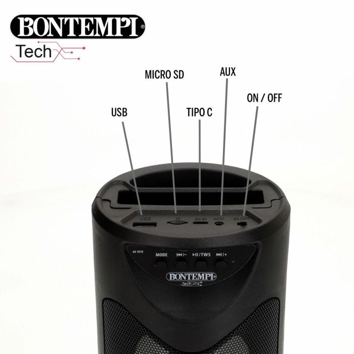 Altavoz con Micrófono Karaoke Bontempi 6 Unidades 2 Altavoz con Micrófono Karaoke Bontempi 6 Unidades 2