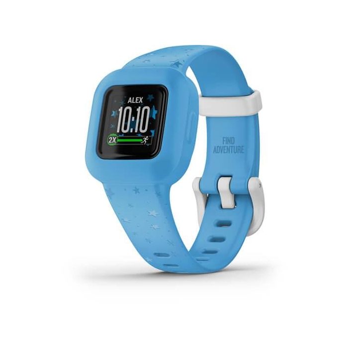 Garmin vivofit jr. 3 Stars Blue Reloj inteligente para niños resistente al agua con pantalla a color 4