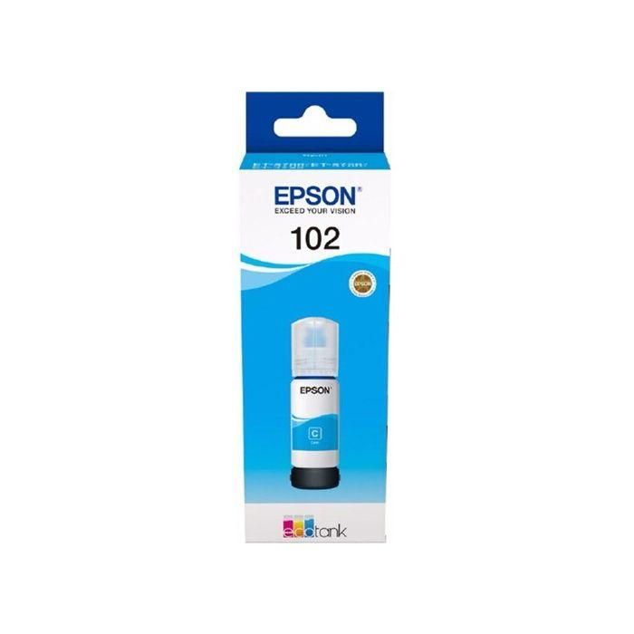 Epson Tinta Cian Ecotank para ET-2700, ET-2750, ET-3700, ET-3750, ET-4750 - Nº 102 Epson Tinta Cian Ecotank para ET-2700, ET-2750, ET-3700, ET-3750, ET-4750 - Nº 102