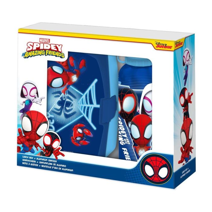 Cantimplora aluminio + sandwichera Spidey the Amazing Friends Marvel 500ml 0 Cantimplora aluminio + sandwichera Spidey the Amazing Friends Marvel 500ml 0