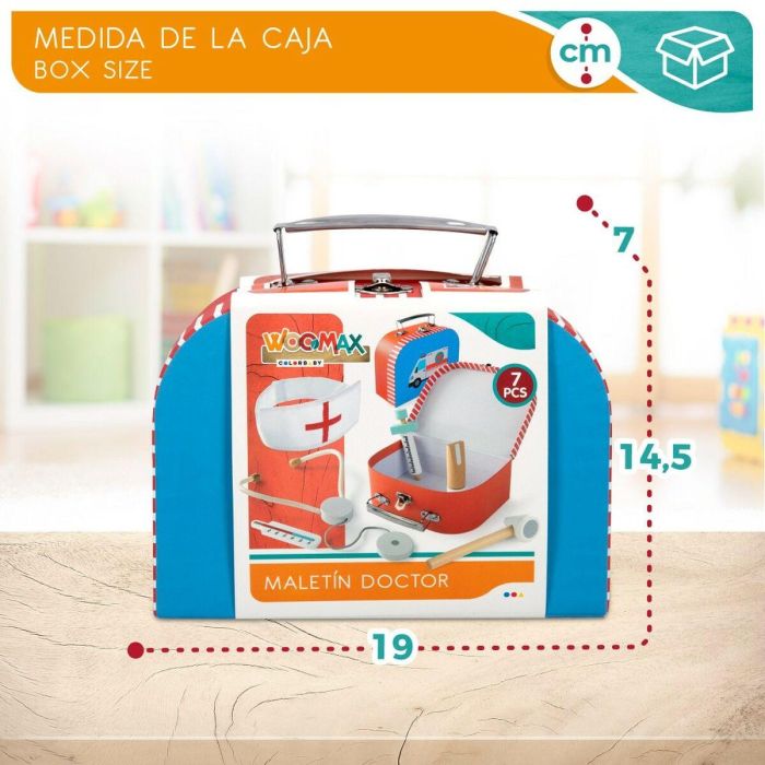 Maletín Médico de Juguete con Accesorios Woomax (6 Unidades) 1 Maletín Médico de Juguete con Accesorios Woomax (6 Unidades) 1