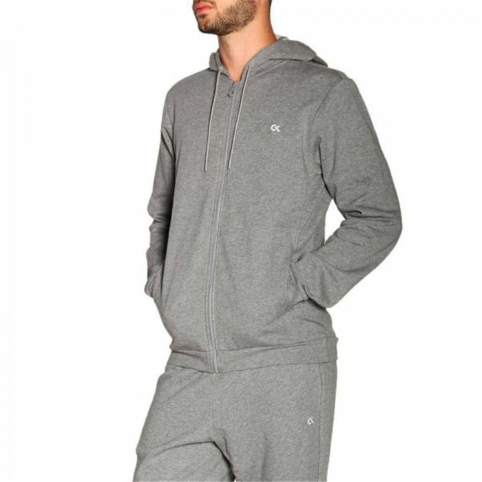 Chaqueta Deportiva para Hombre Calvin Klein Billaboard Fz  Gris oscuro 4