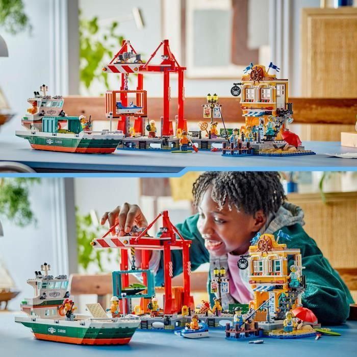 LEGO City 60422 El Puerto y el Barco Mercante, juguete de construcción para mayores de 8 años 4 LEGO City 60422 El Puerto y el Barco Mercante, juguete de construcción para mayores de 8 años 4