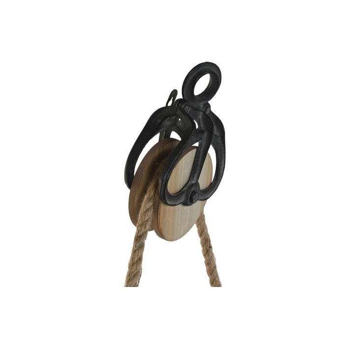 DKD Home Decor Reloj de Pared Decorativo Grande Estilo Loft con Polea de Hierro y Cristal Negro Dorado 71x43x8 cm Pack 2 Unidades 1 DKD Home Decor Reloj de Pared Decorativo Grande Estilo Loft con Polea de Hierro y Cristal Negro Dorado 71x43x8 cm Pack 2 Unidades 1