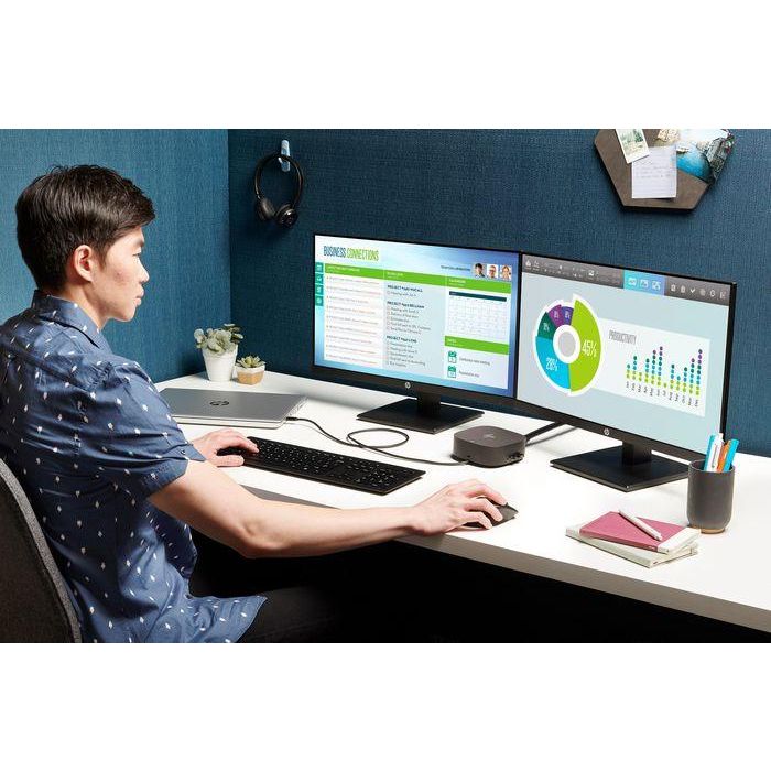 HP G5 USB-C Essential Dock - Estación de Acoplamiento Compacta para Portátiles - Soporte Triple Pantalla, Ethernet, Carga 6 HP G5 USB-C Essential Dock - Estación de Acoplamiento Compacta para Portátiles - Soporte Triple Pantalla, Ethernet, Carga 6