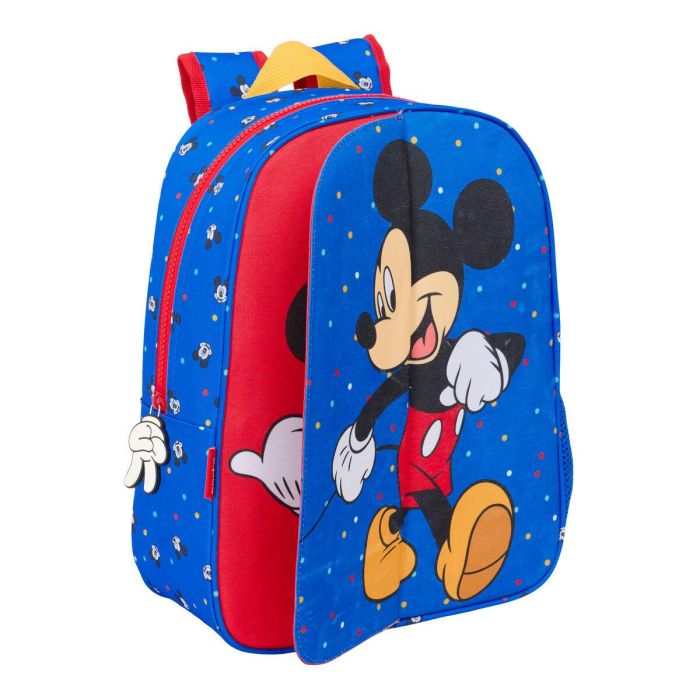 Mochila Escolar Mickey Mouse Clubhouse Good day Azul 26 x 34 x 11 cm 1