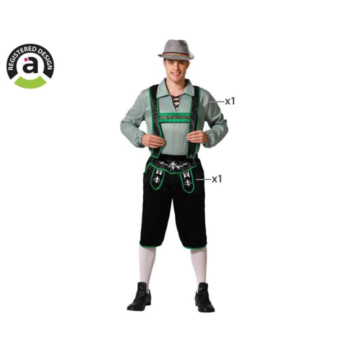 Disfraz Alemán Negro Hombre Adulto Talla M-L Oktoberfest Carnaval Disfraz Alemán Negro Hombre Adulto Talla M-L Oktoberfest Carnaval