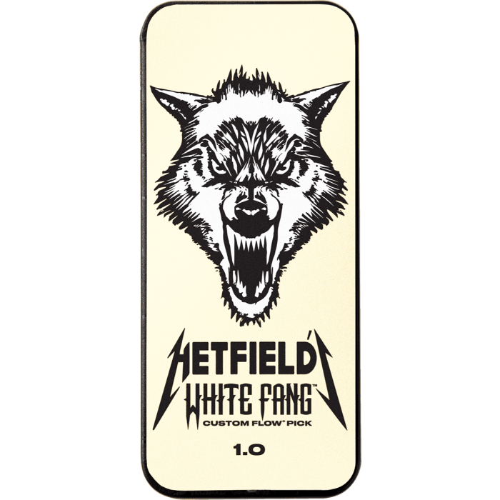 Dunlop Púas James Hetfield White Fang Caja de 6 Unidades 1mm 1