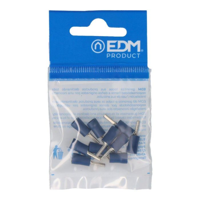 Edm Terminal Puntera PVC Preaislado Ø 0,25 x 2,2 cm Blister 10 Unidades