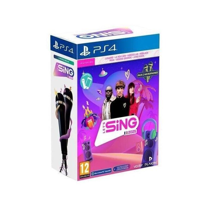 Cantemos 2025 + 2 Micrófonos - Juego PS4