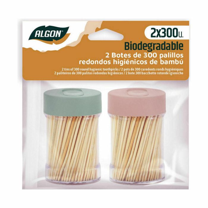 Palillos Dentales Algon Set 600 Piezas (36 Unidades) 1 Palillos Dentales Algon Set 600 Piezas (36 Unidades) 1