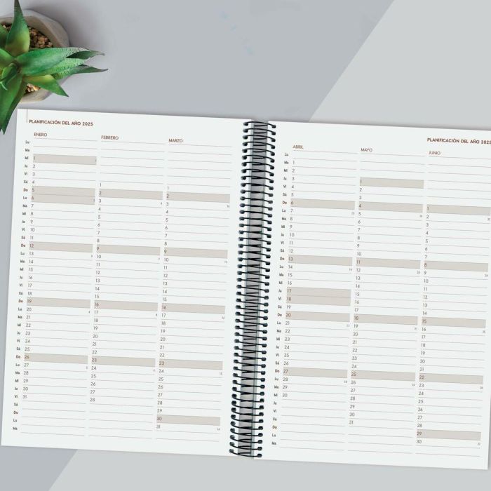 Agenda Finocam YEAR Negro A4 21 x 29,7 cm 2025 3