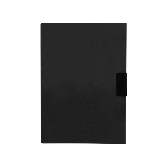 Liderpapel 45325 Carpeta Dossier Pinza Lateral Polipropileno DIN A4 Negro para 60 Hojas con Pinza Deslizante 2