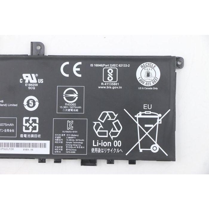 Lenovo Internal 4-cell Lithium-Ion battery, 80.4Wh capacity, designed for Lenovo systems with SMP compatibility. 3