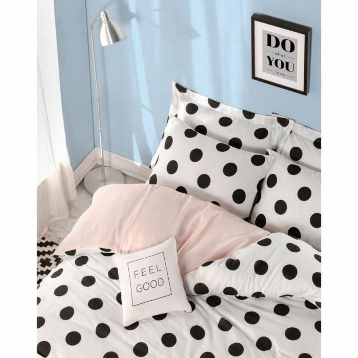 Juego de cama ASI8681875600155 1 funda nórdica 220x240 cm + 2 fundas almohada 60x60 cm - 65% algodón, 35% poliéster Blanco 1
