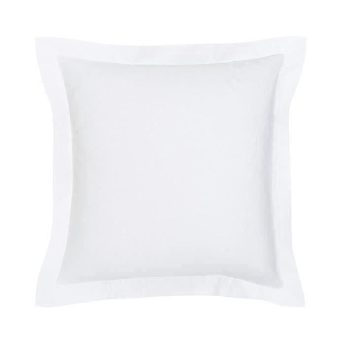 TODAY Funda de almohada Essential - 63 x 63+5 cm - 100% Algodón liso - Tiza TODAY Funda de almohada Essential - 63 x 63+5 cm - 100% Algodón liso - Tiza