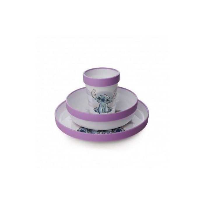 Set de Comida de 3 Piezas de Lilo y Stitch: Taza + Tazón + Plato Antideslizante 2 Set de Comida de 3 Piezas de Lilo y Stitch: Taza + Tazón + Plato Antideslizante 2