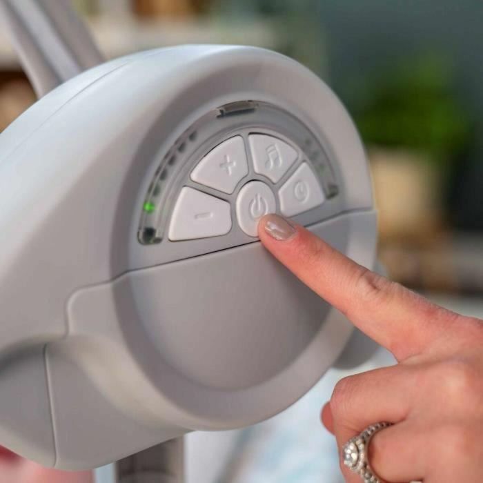 Ingenuity Columpio Eléctrico Plegable para Bebé ING0074451173002, Arco de Juguete, Ajustes de Balanceo, Temporizador, Reclinación