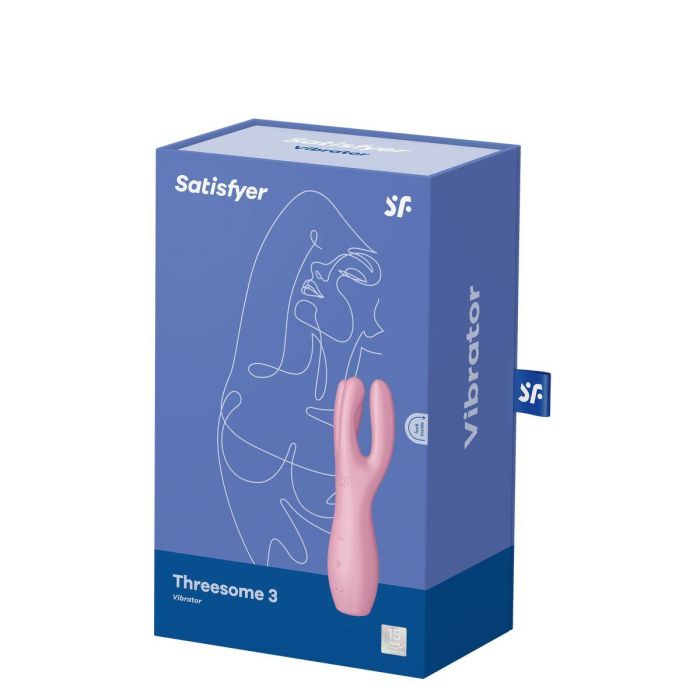 SATISFYER Threesome 3 Vibrador Rosa para Mujer 1 SATISFYER Threesome 3 Vibrador Rosa para Mujer 1