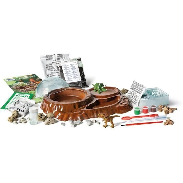 Clementoni - Ciencia y juego - El mundo de los dinosaurios - Terrario para crear + 3 figuras de dinosaurios - Made in Italy 3 Clementoni - Ciencia y juego - El mundo de los dinosaurios - Terrario para crear + 3 figuras de dinosaurios - Made in Italy 3