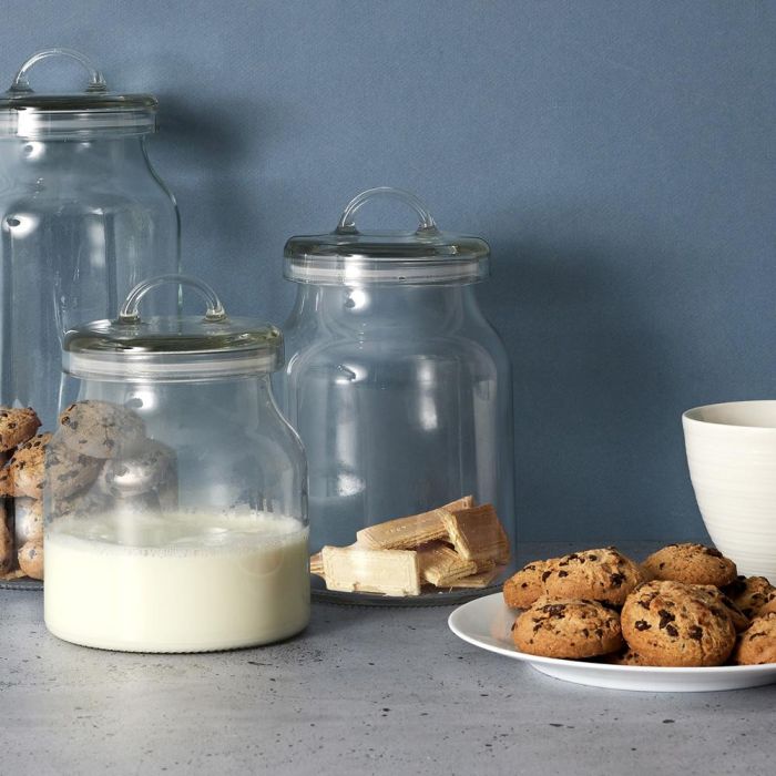 Cook Concept Bote Cristal 1,3 L Conserva Alimentos con Tapa y Asa 1