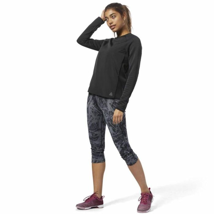 Camiseta de Manga Larga Mujer Reebok Thermowarm Deltapeak Negro XS 5 Camiseta de Manga Larga Mujer Reebok Thermowarm Deltapeak Negro XS 5