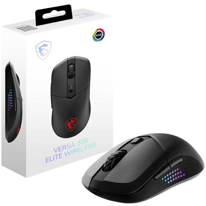 MSI Ratón VERSA 300 ELITE WIRELESS - Sensor Óptico 8000 PPP, RGB, Inalámbrico, Bluetooth, USB - Ref. S12-4301290-CLA 4