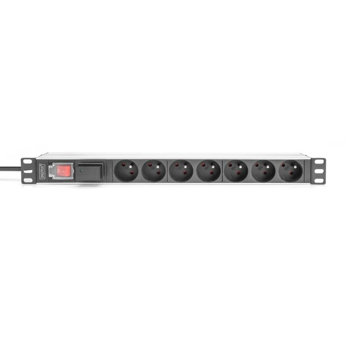 DIGITUS PDU 1U 7xCEE7/5 FR-Ausgänge 230V/16A schwarz 3 DIGITUS PDU 1U 7xCEE7/5 FR-Ausgänge 230V/16A schwarz 3