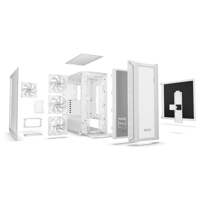 Be Quiet! SHADOW BASE 800 FX White Midi Tower ATX EATX Micro ATX Mini-ITX Iluminación Multi Acero Vidrio Templado ABS 4
