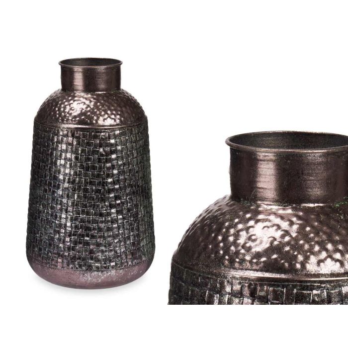 Jarron Relieve Ancho Plata Envejecido Giftdecor 22X39CM (4 Unidades) 1 Jarron Relieve Ancho Plata Envejecido Giftdecor 22X39CM (4 Unidades) 1