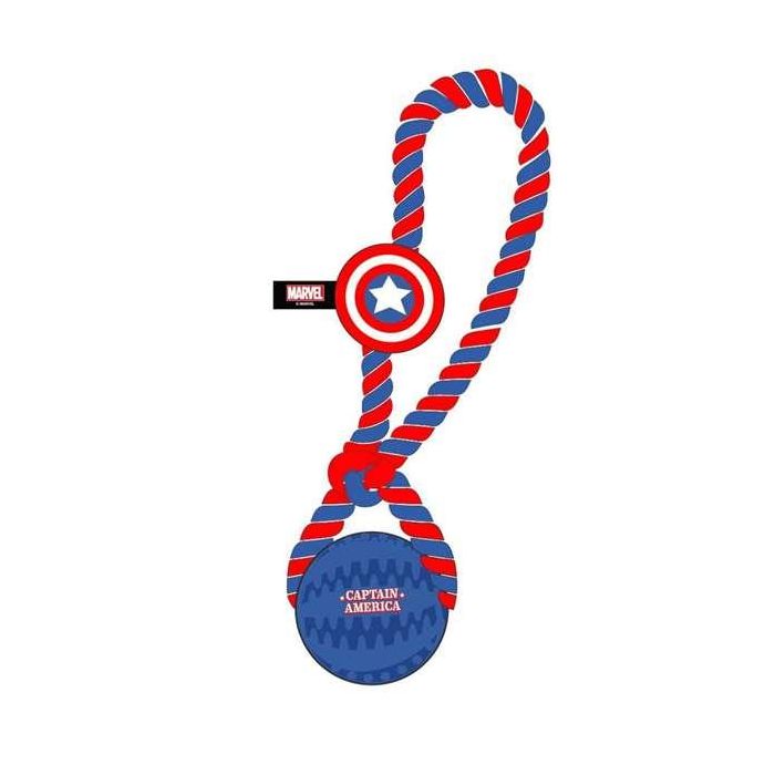 Juguete para perro cuerda avengers capitan america 10.0 x 30.0 x 7.0 cm