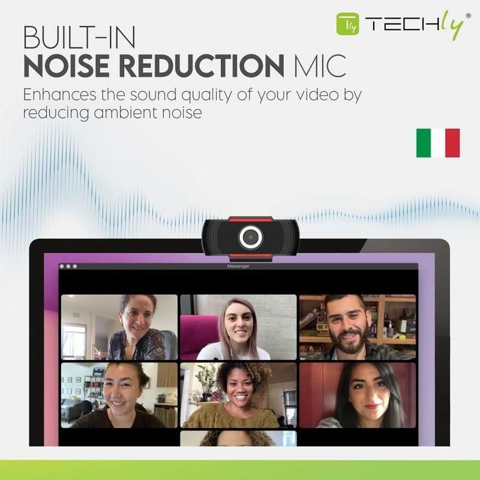 Techly CMOS, 1920x1080, 25 fps, USB 2.0, 75x25x35 mm 5 Techly CMOS, 1920x1080, 25 fps, USB 2.0, 75x25x35 mm 5