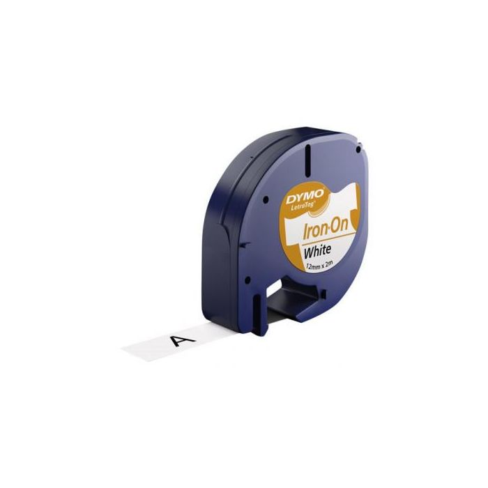 Dymo Cinta Autoadhesiva Para Ropa 18769, Negro-Blanco 12 mmx2M, Letratag S0718850 1 Dymo Cinta Autoadhesiva Para Ropa 18769, Negro-Blanco 12 mmx2M, Letratag S0718850 1