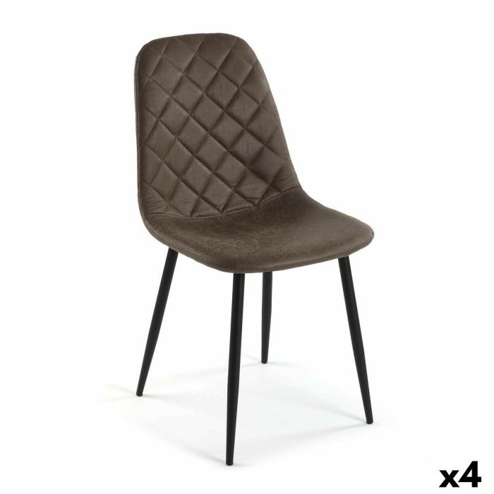 Silla Versa Serena Marrón oscuro 53 x 88 x 43,5 cm (4 Unidades) Silla Versa Serena Marrón oscuro 53 x 88 x 43,5 cm (4 Unidades)