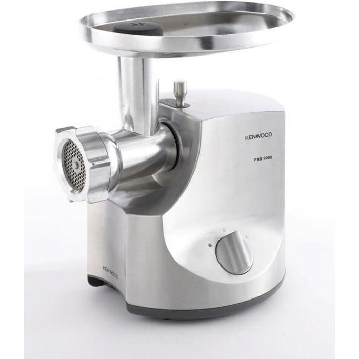 Kenwood MG700 Picadora de Carne 3 kg/min, Incluye 3 Rejillas, Adaptadores Salchicha y Kebbe - Aluminio Cepillado 0 Kenwood MG700 Picadora de Carne 3 kg/min, Incluye 3 Rejillas, Adaptadores Salchicha y Kebbe - Aluminio Cepillado 0