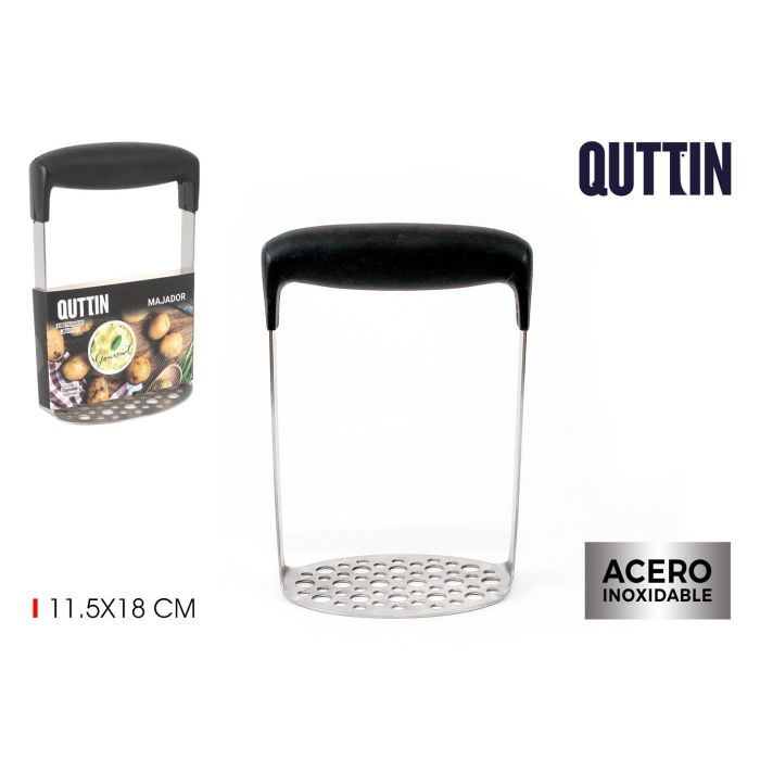 Majador de acero inoxidable 11.5x18 cm Gourmet Qutti (12 Unidades) Majador de acero inoxidable 11.5x18 cm Gourmet Qutti (12 Unidades)