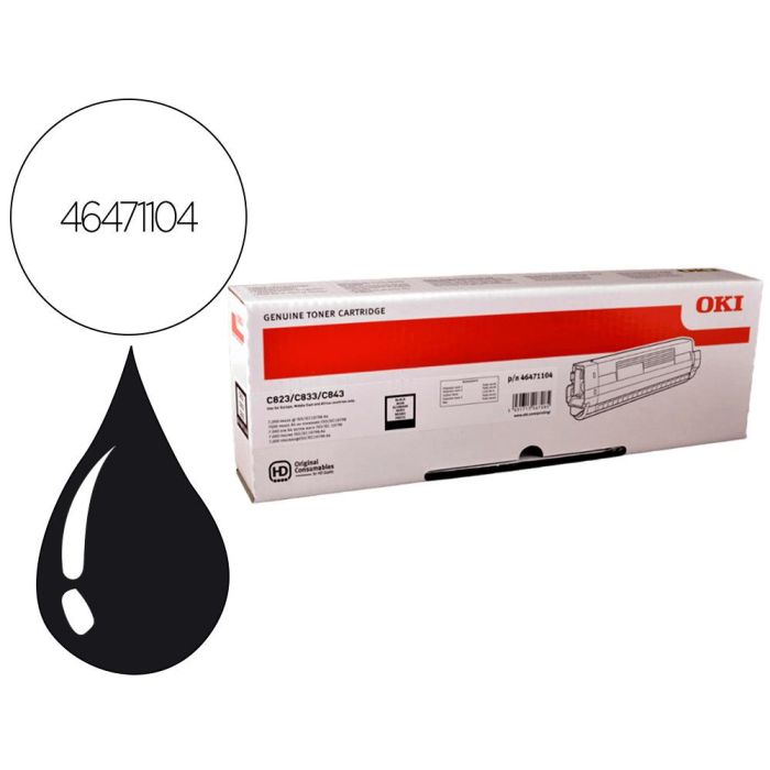 Toner Oki Laser 46471104 Negro 7000 Paginas