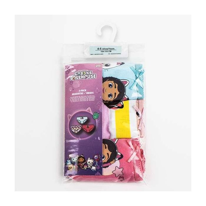 Pack braguitas single jersey 3 piezas gabby´s dollhouse t06/08 Pack braguitas single jersey 3 piezas gabby´s dollhouse t06/08