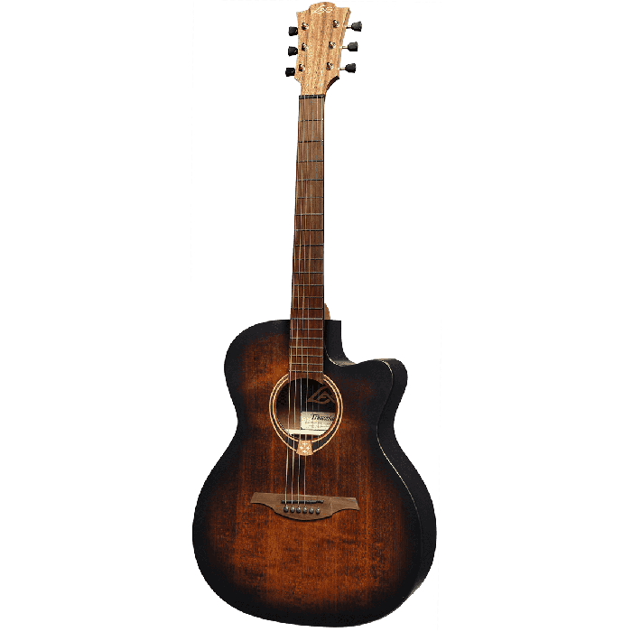 Guitarra Acústica Lâg Auditorium Cutaway Tramontane 70 A/E - Black & Brown 1