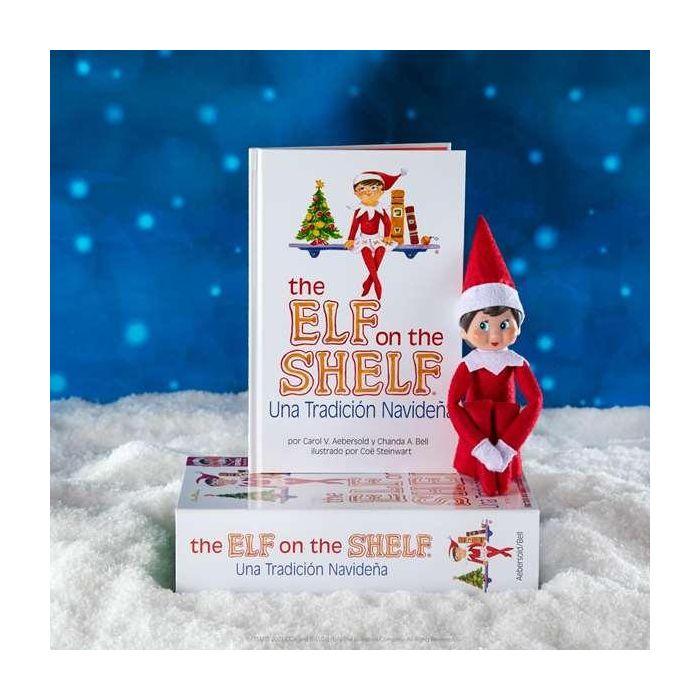 Cuento y muñeco elfo niña the elf on the shelf 28x26,5x7,2 cm 1
