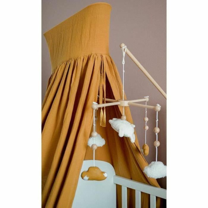 DOMIVA DOM1735259746088 Dosel de cama Caramelo - Gasa de algodón 1
